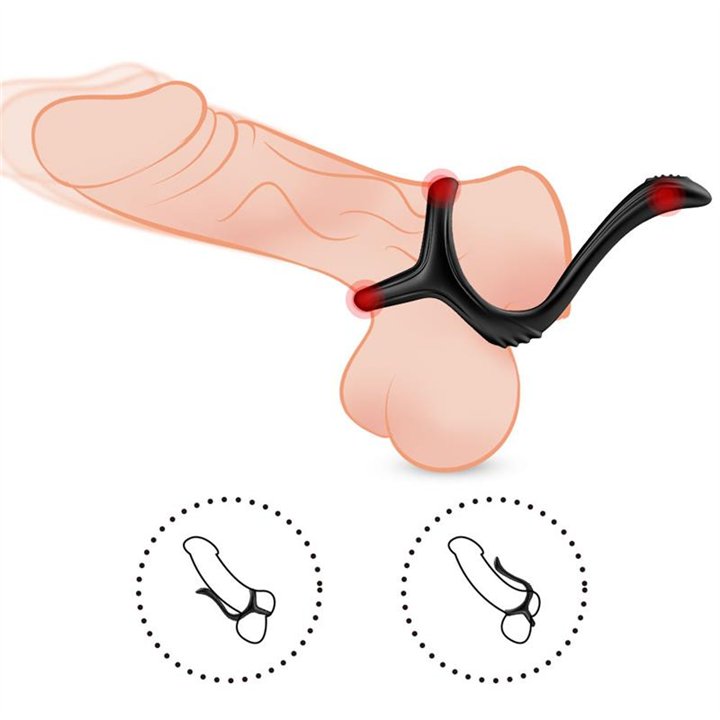 Penis Ring with Perianal Stimulator - 8436626092938 - Teknashop Ltd