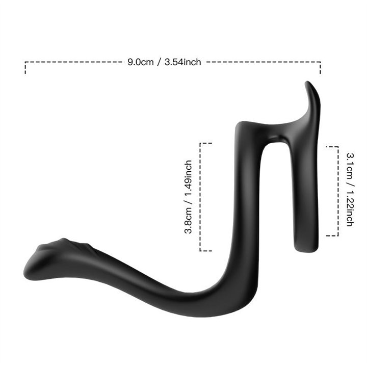 Penis ring with perianal stimulation - 8436626092907 - Teknashop Ltd
