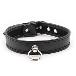 Collar with Hoop Black - 843658379554 - Teknashop Ltd