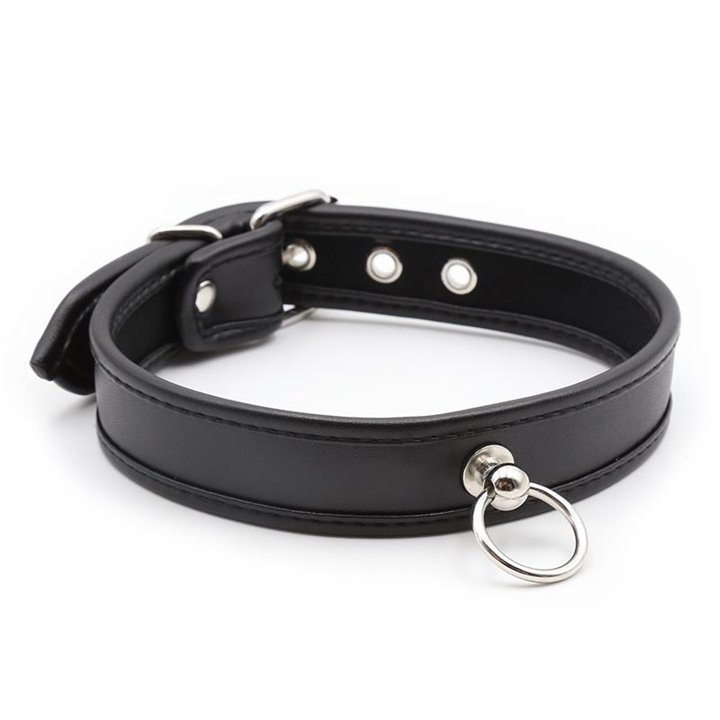 Collar with Hoop Black - 843658379554 - Teknashop Ltd