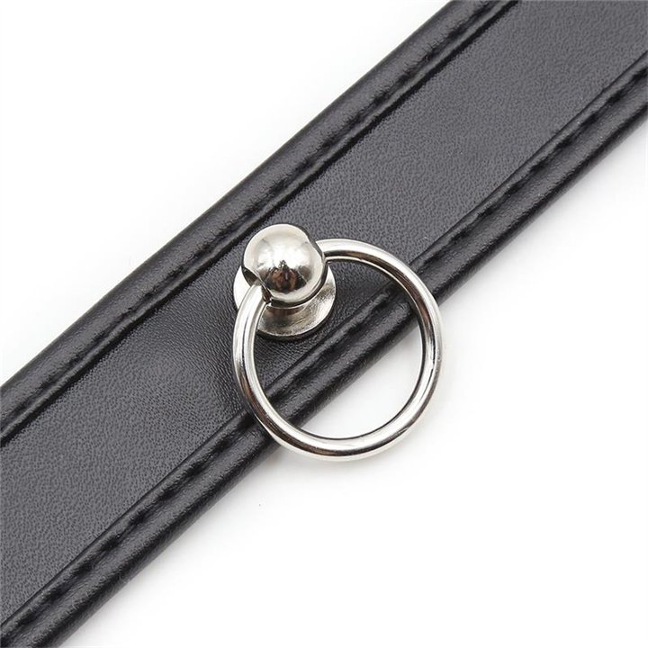 Collar with Hoop Black - 843658379554 - Teknashop Ltd
