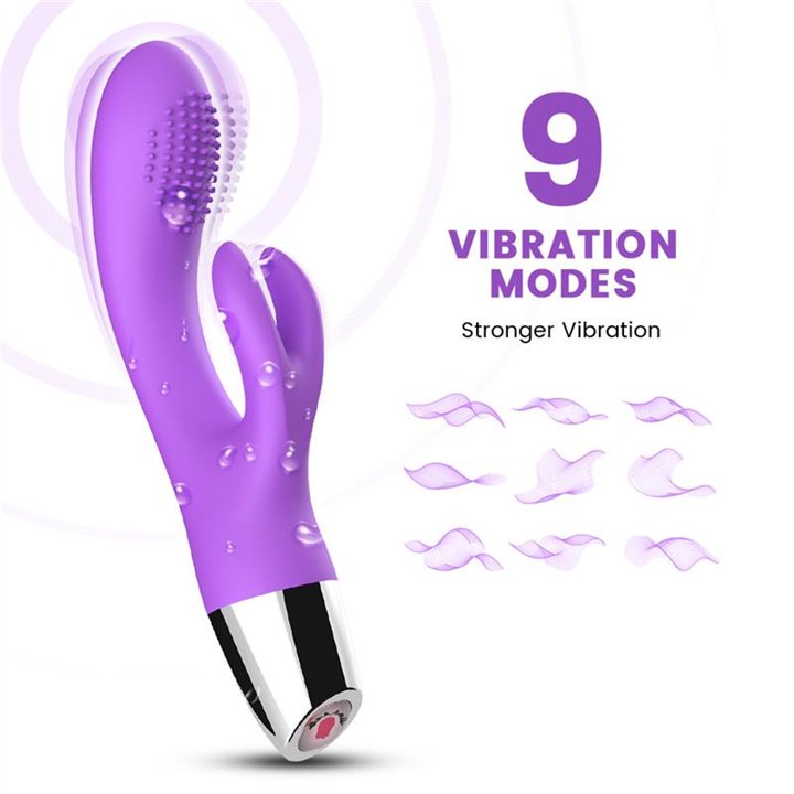 Rabbit Vibrator Flexible Purple - 8436626092501 - Teknashop Ltd
