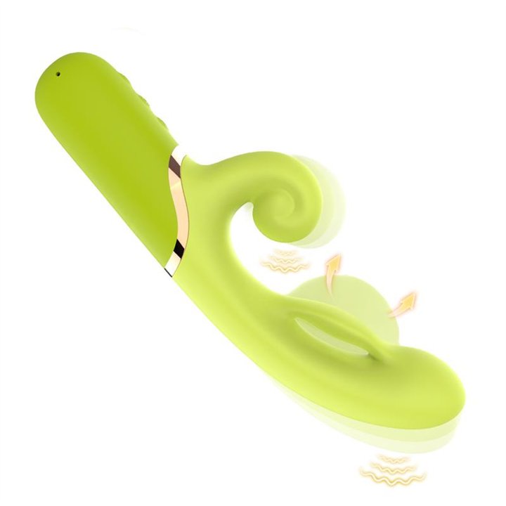 Inflatable Rabbit Vibrator Green - 8436626092402 - Teknashop Ltd