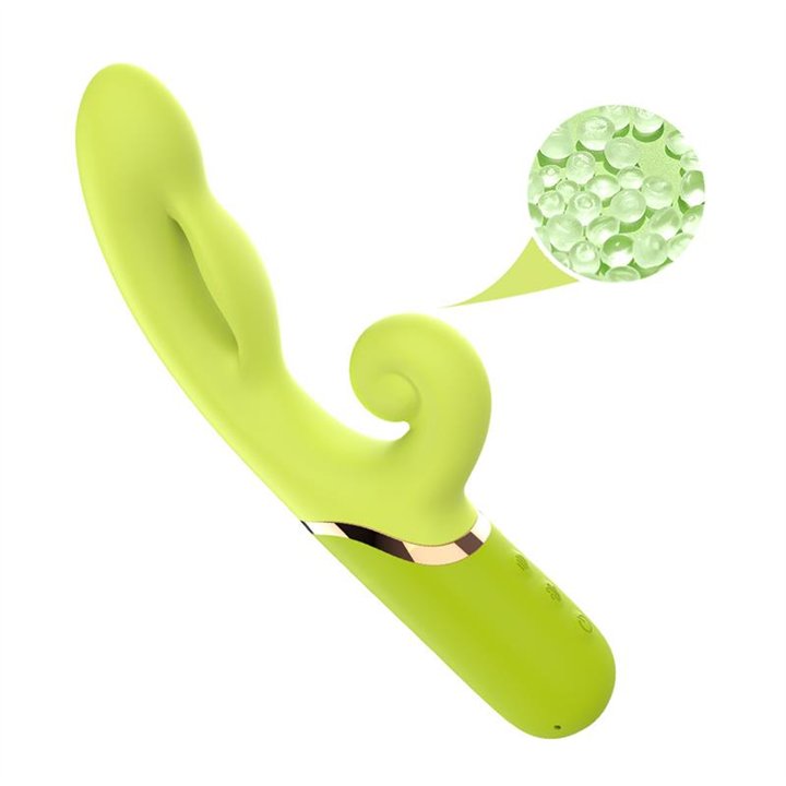 Inflatable Rabbit Vibrator Green - 8436626092402 - Teknashop Ltd