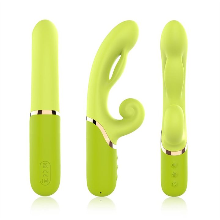 Inflatable Rabbit Vibrator Green - 8436626092402 - Teknashop Ltd