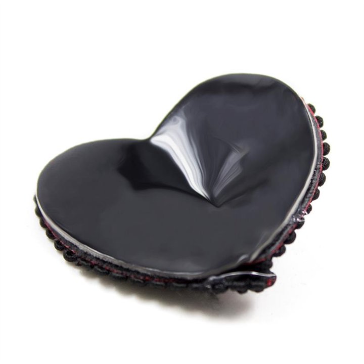 Nipple Covers with Lace Black/Red - 843658379387 - Teknashop Ltd