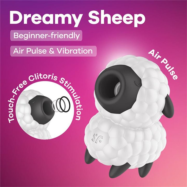 Dreamy Sheep Clitoris Sucker with Vibration - 4061504080628 - Teknashop Ltd