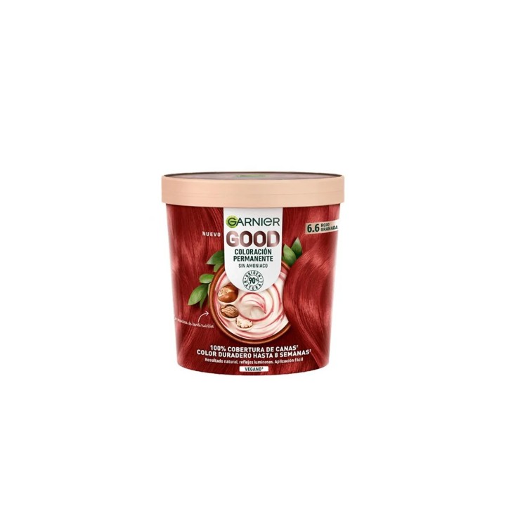 Garnier Good Coloración Permanente 6,6 Rojo Granada 1 U - unisex - Teknashop Ltd