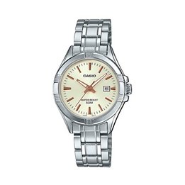 CASIO COLLECTION Mod. LADY DATE - CHAMPAGNE - WW.LTP-1308D-9AVDF - Teknashop Ltd