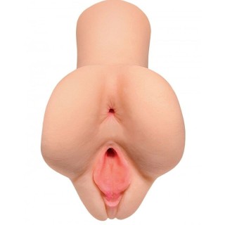 PDX PLUS - PICK YOUR PLEASURE DOUBLE LIGHT SKIN MASTURBATOR - D-228490 - Teknashop Ltd