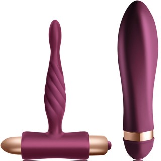 CLIMAXIMUM - DARE KIT TWISTED VIBRATOR + ANAL PLUG BEGINNER - D-244499 - Teknashop Ltd