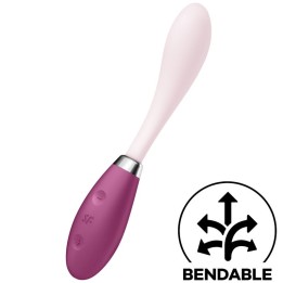 SATISFYER - G-SPOT FLEX 3 MULTI VIBRATOR RED - D-232081 - Teknashop Ltd