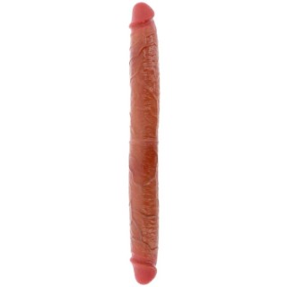 GET REAL - DOUBLE-ENDED SILICONE DILDO CARAMEL 46 CM - D-244991 - Teknashop Ltd