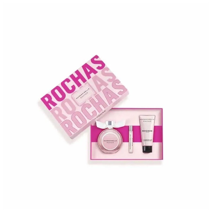 Rochas Mademoiselle Eau De Parfum Spray 90ml Set 3 Pieces - woman - Teknashop Ltd