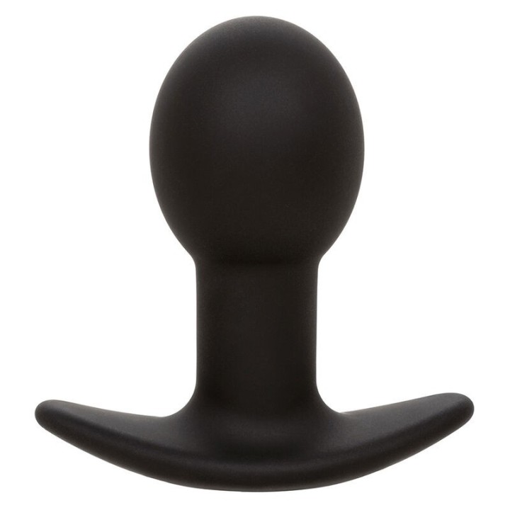 CALEXOTICS - ROCK BOTTOM ANAL PLUG 10 VIBRATIONS SILICONE BLACK - D-241431 - Teknashop Ltd