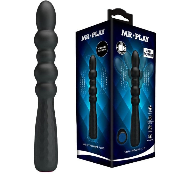 MR PLAY - FLEXIBLE VIBRATING ANAL PLUG - D-245188 - Teknashop Ltd