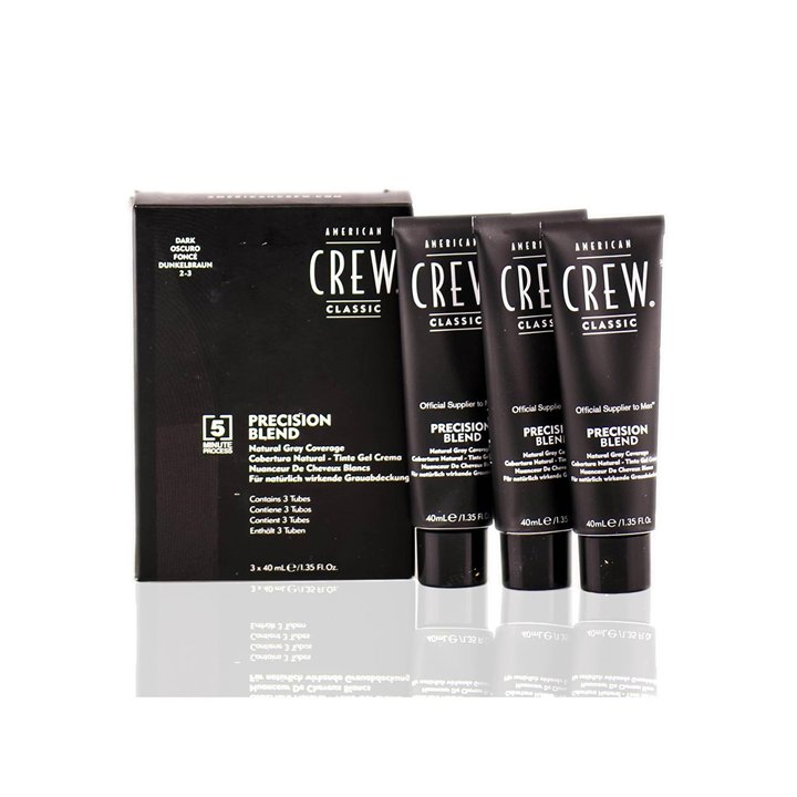 Set American Crew: Precision Blend, Semi-Permanent Hair Dye, 2-3 , 40 ml + Precision Blend, Semi-Permanent Hair Dye, 2-3 , 40 ml