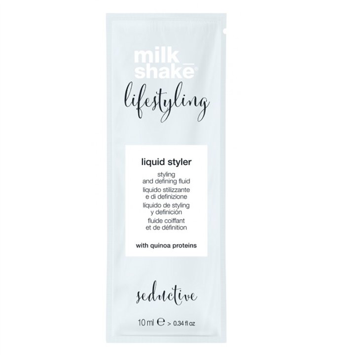 Milk Shake, Lifestyling Liquid Styler, UV Filter, Hair Styling Lotion, 10 ml - Teknashop Ltd