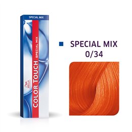 Wella Professionals, Color Touch Special Mix, Ammonia-Free, Semi-Permanent Hair Dye, 0/34 Golden Red, 60 ml - Teknashop Ltd