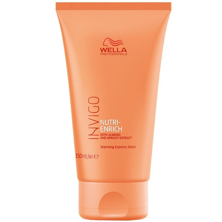 Wella Professionals, Invigo Nutri-Enrich, Almond And Apricot Extract, Hair Treatment Cream Mask, For Shine & Softness, 150 ml - 