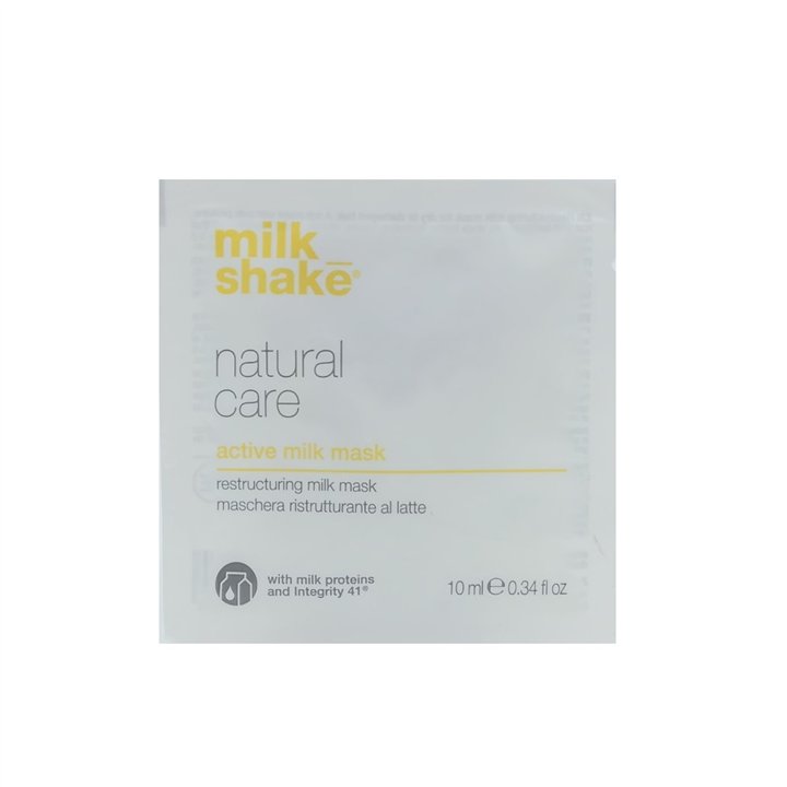 Milk Shake, Natural Care Active Milk, Hair Treatment Cream Mask, For Colour Protection, 10 ml - Teknashop Ltd