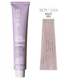 Milk Shake, Creative, SLS/SLES-Free, Permanent Hair Dye, 12.7112VA Violet Ash, 100 ml - Teknashop Ltd