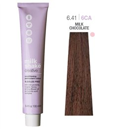 Milk Shake, Creative, SLS/SLES-Free, Permanent Hair Dye, 6.416CA Milk Chocolate, 100 ml - Teknashop Ltd