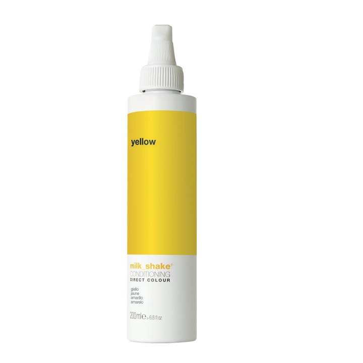 Milk Shake, Direct Colour, Ammonia-Free, Hair Colour Conditioner,  Yellow, 200 ml - Teknashop Ltd