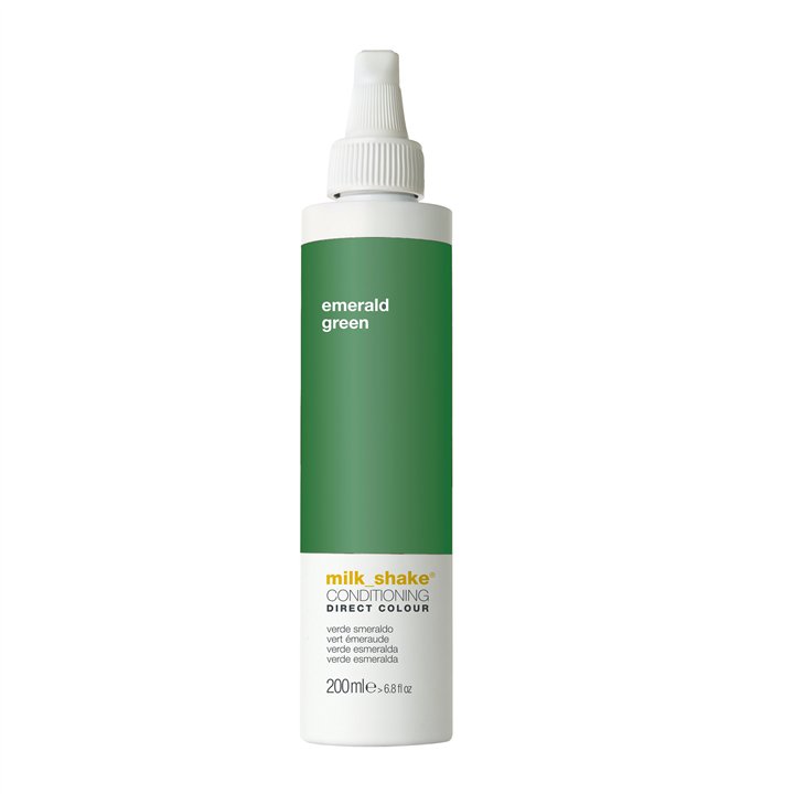 Milk Shake, Direct Colour, Ammonia-Free, Hair Colour Conditioner,  Emerald Green, 200 ml - Teknashop Ltd