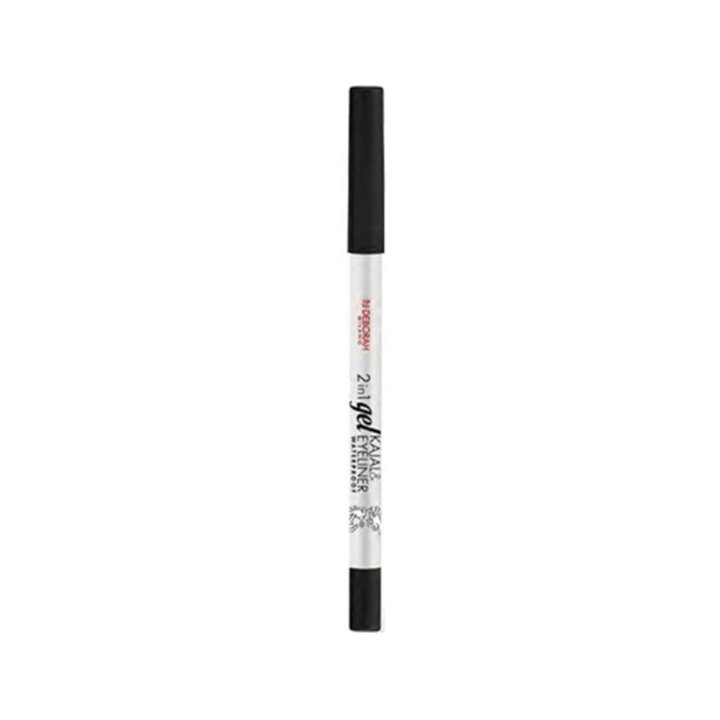 Deborah, Deborah, Waterproof, Eyeshadow & Kajal Eyeliner 2-In-1, Black - Teknashop Ltd