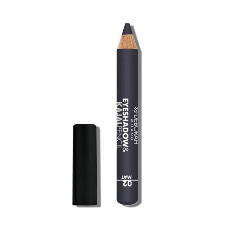 Deborah, Deborah, Blending, Matt, Eyeshadow & Kajal Eyeliner 2-In-1, 2, Grey, 2 g - Teknashop Ltd
