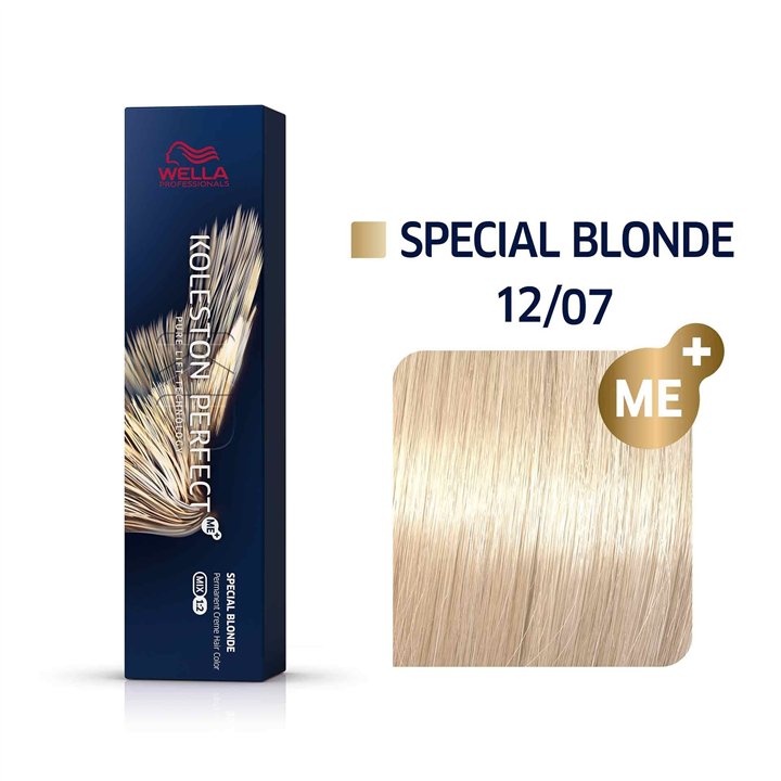 Wella Professionals, Koleston Perfect Me+, Permanent Hair Dye, 12/07 , 60 ml - Teknashop Ltd