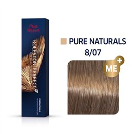 Wella Professionals, Koleston Perfect Me+, Permanent Hair Dye, 8/07 Light Blonde Natural Chestnut, 60 ml - Teknashop Ltd