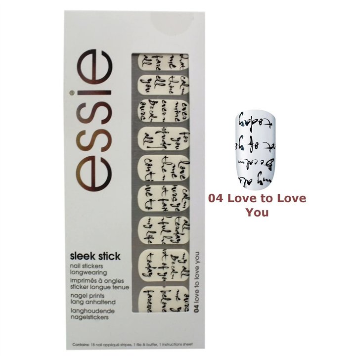 Essie, Sleek Stick, Nail Stickers, 04, Love To Love You - Teknashop Ltd