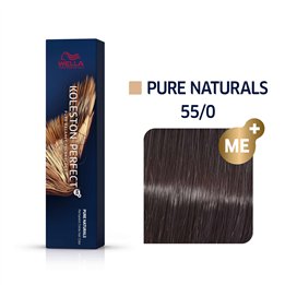 Wella Professionals, Koleston Perfect Me+, Permanent Hair Dye, 55/0 Light Chestnut Natural Intense, 60 ml - Teknashop Ltd