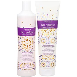 Set Fanola: No Yellow Spice Collection, Hair Treatment Cream Mask, For Neutralisation Of Yellow Tones, 300 ml + No Yellow Spice 