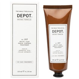 Depot, 200 Hair Treatments No. 207, Kaolin, Scalp Treatment Cream Mask, For Regulation Of Excessive Sebum, 125 ml - Teknashop Lt