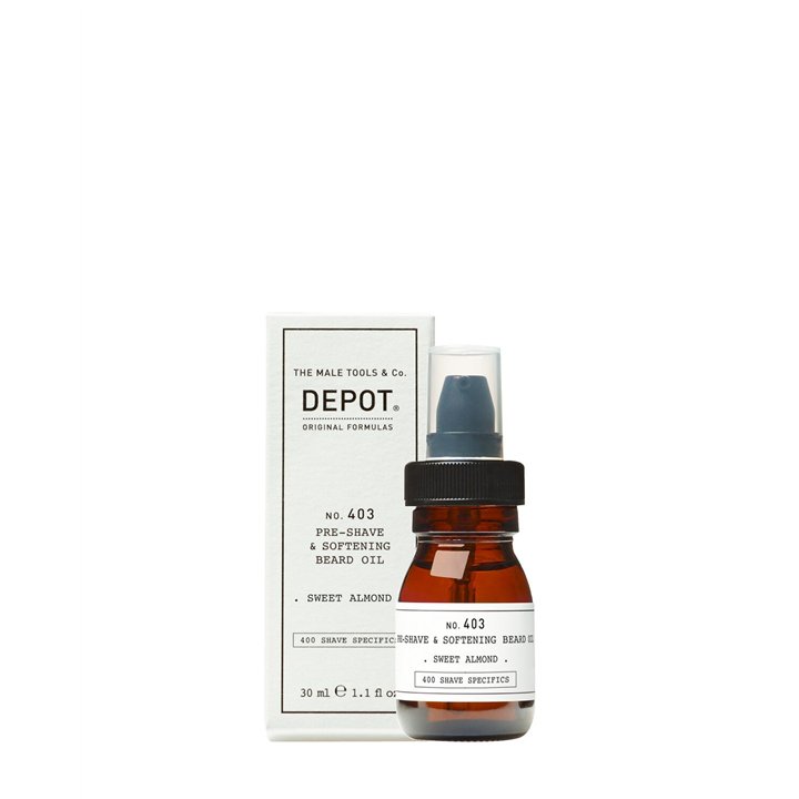 Depot, 400 Shave Specifics No. 403, Sweet Almond, Softening, Pre-Shaving Oil, 30 ml - Teknashop Ltd