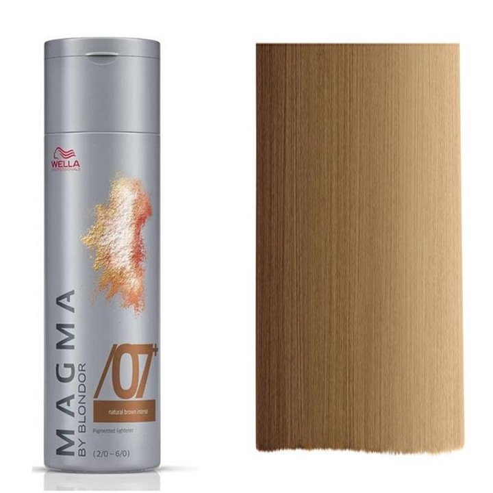Wella Professionals, Magma By Blondor, Hair Colouring Cream Toner, /07+ Dark Chestnut, For Foiling And FreeHand Techniques, 120 