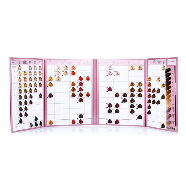 Subrina Professional, Subrina Professional, Hair Colour Chart - Teknashop Ltd