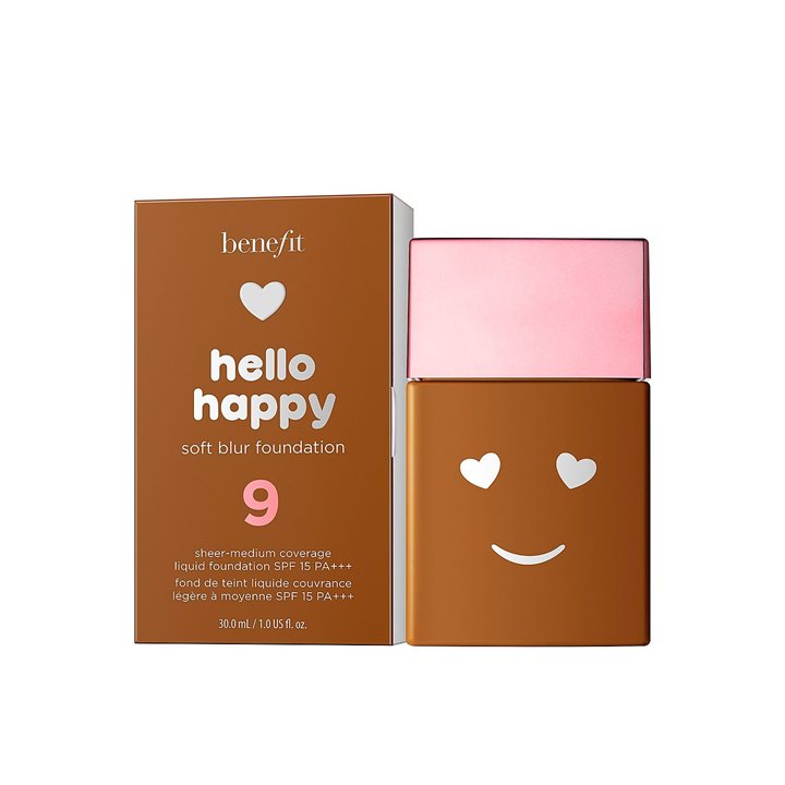 Benefit, Hello Happy Soft Blur, Matte Finish, Liquid Foundation, 09, Deep Neutral, SPF 15, 30 ml - Teknashop Ltd