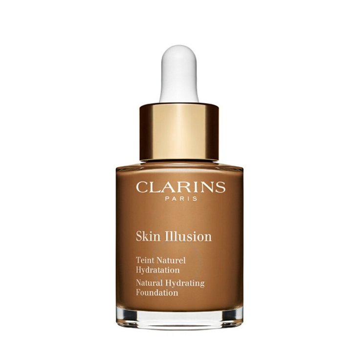 Clarins, Skin Illusion, Colour Correcting, Liquid Foundation, 118,5, Chocolate Natural, SPF 15, 30 ml *Tester - Teknashop Ltd