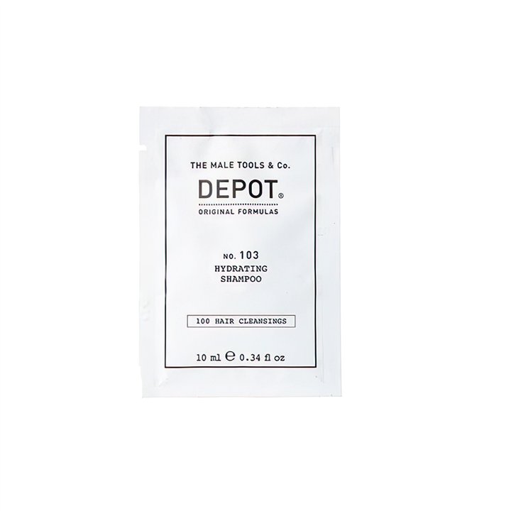 Depot, 100 Hair Cleansing No. 103, Pro-Vitamin B5, Hair Shampoo, For Hydration, 10 ml - Teknashop Ltd