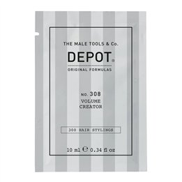 Depot, 300 Hair Stylings No. 308, UV Filter, Hair Styling Gel, For Volume, Medium Hold, 10 ml - Teknashop Ltd