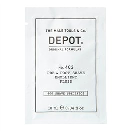 Depot, 400 Shave Specifics No. 402, Essential Oils, Soothing, Pre & Post Shaving Fluid, 10 ml - Teknashop Ltd
