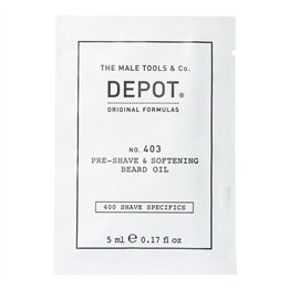 Depot, 400 Shave Specifics No. 403, Fresh Black Pepper, Softening, Pre-Shaving Oil, 5 ml - Teknashop Ltd