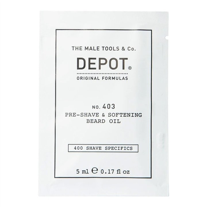 Depot, 400 Shave Specifics No. 403, Fresh Black Pepper, Softening, Pre-Shaving Oil, 5 ml - Teknashop Ltd