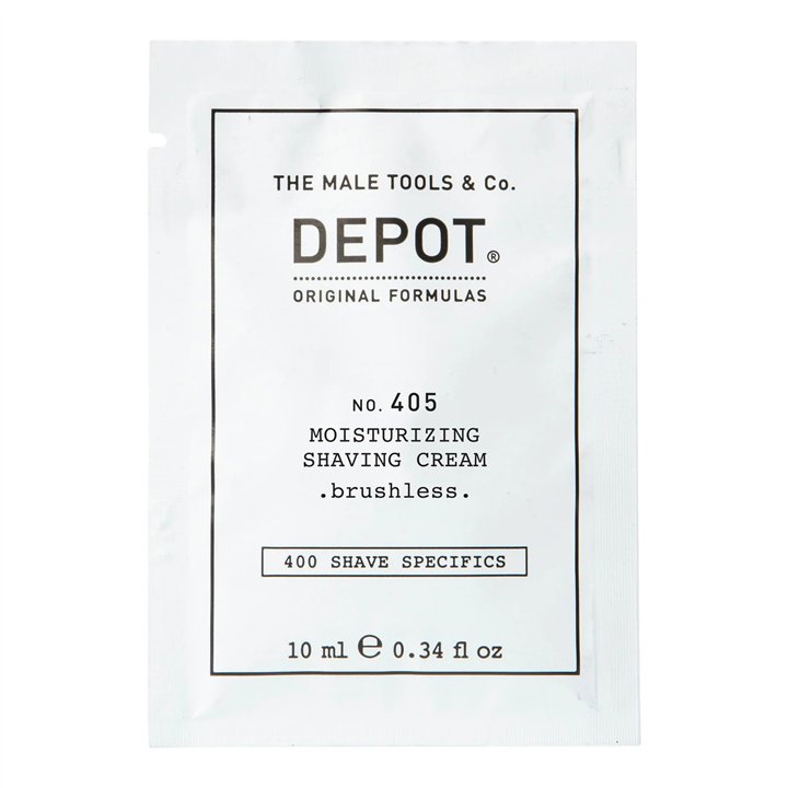 Depot, 400 Shave Specifics No. 405, Allantoin, Moisturizing, Shaving Cream, 10 ml - Teknashop Ltd