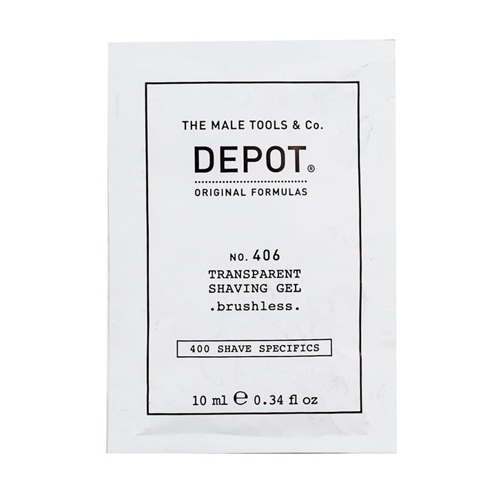 Depot, 400 Shave Specifics No. 406, Menthol, Softening & Refreshing, Shaving Gel, 10 ml - Teknashop Ltd