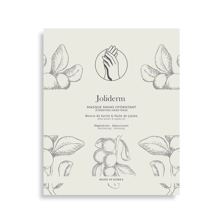 Set Duo, Joliderm, Joliderm, Shea Butter And Coconut Oil, Hydrating & Softening, Hand Sheet Mask, 2 pcs, 2 - Teknashop Ltd